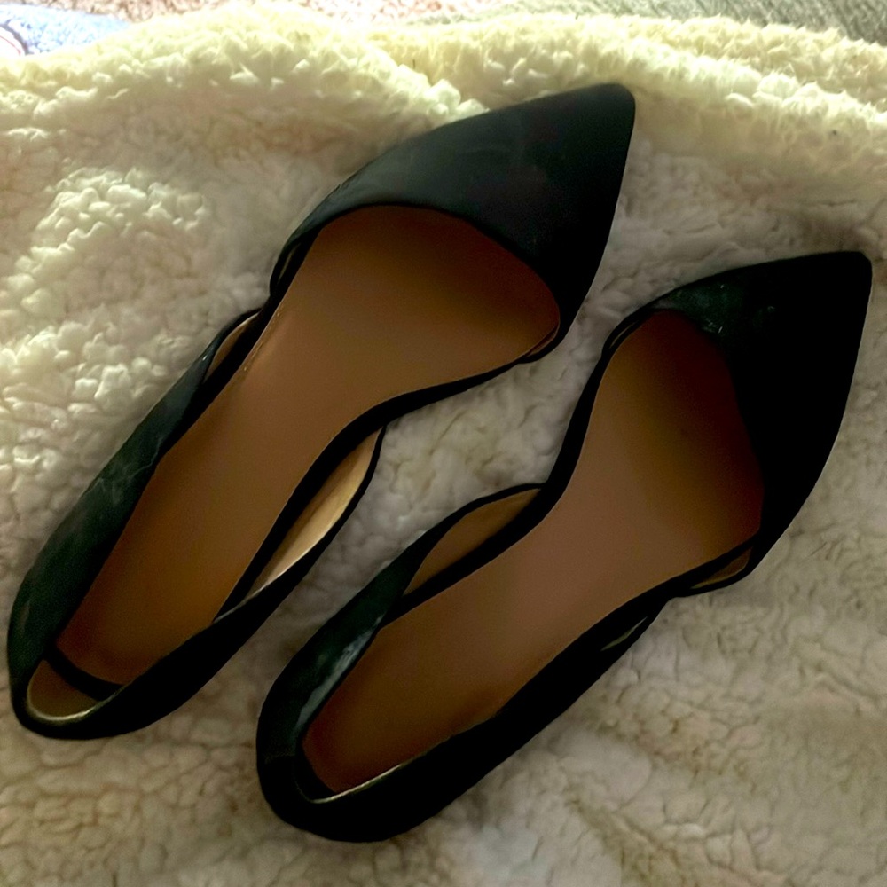 Black suede shoes